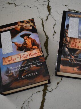 L.A. Meyer Bloody Jack Series 2 Hardcover Books Under the Jolly Roger & Curse of